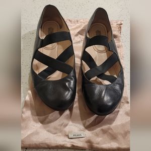 Black Prada Ballet Flats - Size 40 (9)